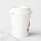 Blush Pink Christmas Ornament Koffie Mok Papieren Bekers (Rechts)