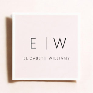 Blush Pink Classic Elegant Modern Minimalist Servet