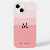 Blush Pink Color Blocks Aangepast Case-Mate iPhone Case (Achterkant)