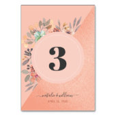 Blush Pink Copper Waterverf Floral Chic Wedding Kaart (Voorkant)