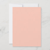 Blush Pink Copper Waterverf Floral Glam Wedding Bedankkaart (Achterkant)