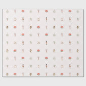 Blush Pink Coquette Christmas  Cadeaupapier (Vlak)