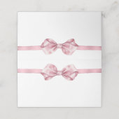 Blush Pink Coquette Eetlabel of Place Card – Ele Plaatskaartje (Buitenkant ongevouwen)