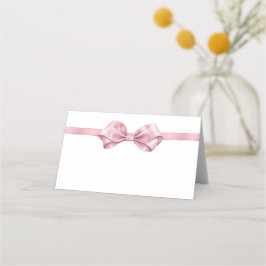 Blush Pink Coquette Eetlabel of Place Card – Ele Plaatskaartje