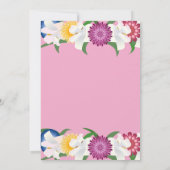 Blush Pink Country Modern Spring Floral Wedding Save The Date (Achterkant)