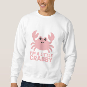 Blush-Pink Crab - Sweet "Ik ben een beetje Crabby" Trui