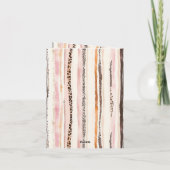 Blush Pink Cream Brown Leopard Animal Thank You Kaart (Achterkant)