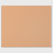 Blush Pink Cream Diamonds op Sinaasappel Wrapping Cadeaupapier (Vlak)