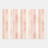 Blush Pink Cream Peach Tulips Floral Vrijgezellenf Inpakpapier Vel (Voorkant 2)