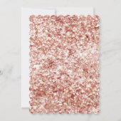 Blush Pink Cream White Koeienhuid Baby shower Kaart (Achterkant)