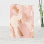 Blush Pink Cream Wit Goud Koeienhuid Kaart (Achterkant)