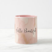 Blush Pink Cream Wit Goud Koeienhuid Mok (Midden)