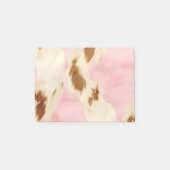 Blush Pink Cream Wit Goud Koeienhuid Post-it® Notes (Voorkant)
