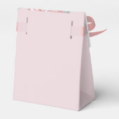 Blush Pink & Crimson Red Wedding Bedankdoosjes (Achterkant)