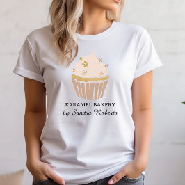 Blush Pink Cupcake Bakery Business T-shirt