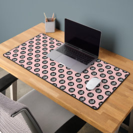 Blush Pink Custom Business Logo Pattern Bureaumat
