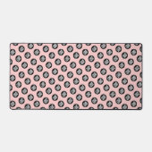 Blush Pink Custom Business Logo Pattern Bureaumat (Voorkant)