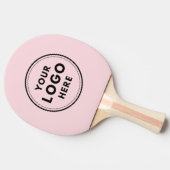 Blush Pink Custom Logo Business Branding Tafeltennisbatje (Zijkant)