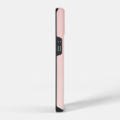 Blush Pink Custom Monogram Naam iPhone Hoesje (Rechterkant)