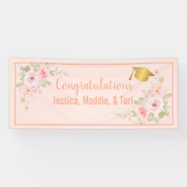 Blush Pink Custom Name Afstuderen Banner