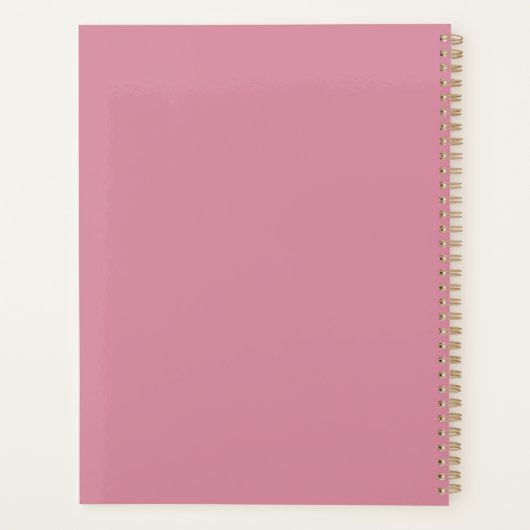 Blush Pink Custom Name Notebook – Sweet & Soft Planner (Achterkant)
