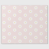 Blush Pink Daisy Cadeaupapier (Vlak)