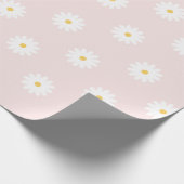 Blush Pink Daisy Cadeaupapier (Hoek)