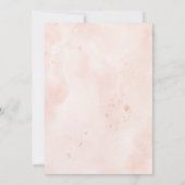 Blush Pink & Deep Navy Elegant Spring Wedding Kaart (Achterkant)