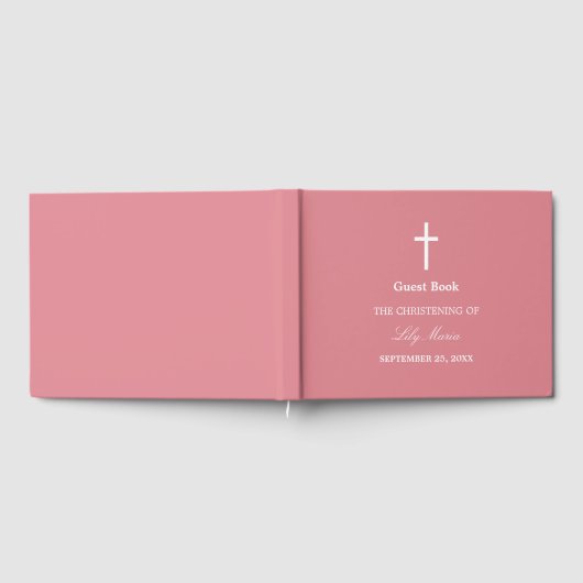 Blush Pink doopgastenboek Gastenboek (Volledig)