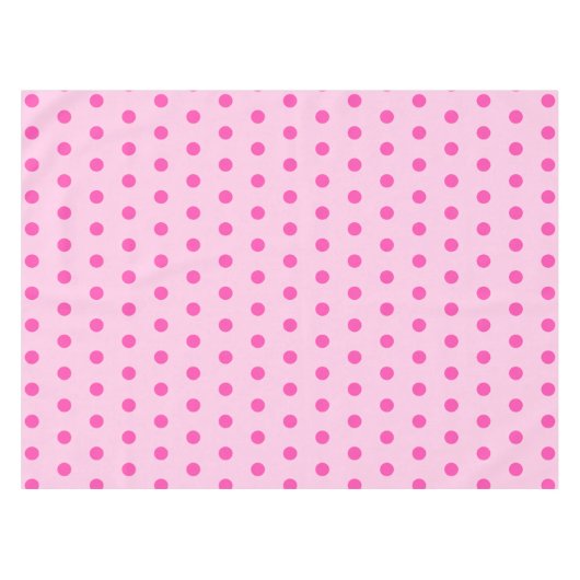  Blush Pink Dot Party Tafelkleed (Voorkant (Horizontaal))