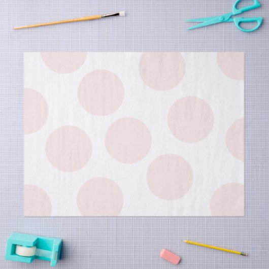 Blush Pink Dot Tissue Paper Tissuepapier (Craft)