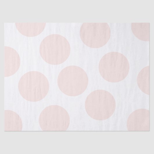 Blush Pink Dot Tissue Paper Tissuepapier (Voorkant)