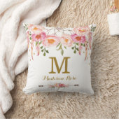 Blush Pink Drocatcher Monogram Nursery Decor Kussen (Deken)