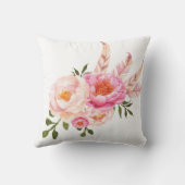 Blush Pink Drocatcher Monogram Nursery Decor Kussen (Achterkant)