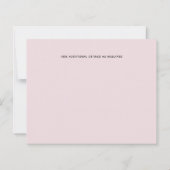 Blush Pink Dusty Blue Floral Wedal Budget (Achterkant)