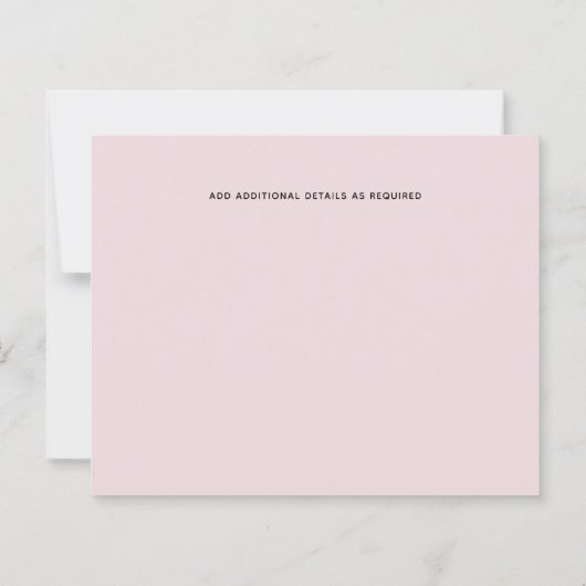 Blush Pink Dusty Blue Floral Wedal Budget (Achterkant)