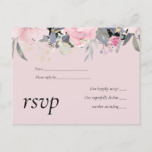 Blush Pink Dusty Blue Floral Wedal Budget