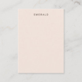 Blush Pink Edelsteen Display Kaart Visitekaartje