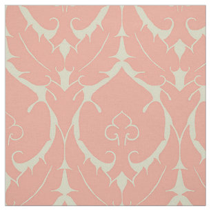 Blush Pink Eenvoudige Renaissance Damast Stof