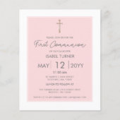 Blush Pink | Eerste uitnodiging tot inschrijving o (Voorkant)
