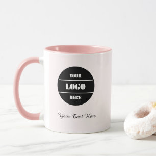 Blush Pink Elegance Coffee Mok - gepersonaliseerd