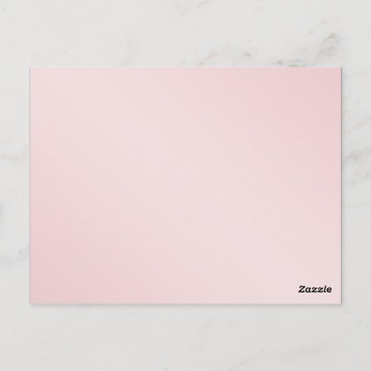 Blush Pink Elegance Trouwtafel Nummer Briefkaart (Achterkant)