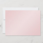 Blush Pink Elegance Wedding Uitnodiging (Achterkant)