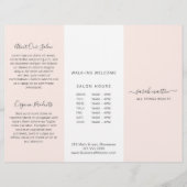 Blush Pink Elegant Business Trifold Brochure (Voorkant)