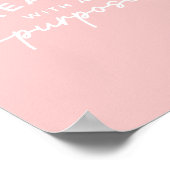 Blush Pink Elegant Christelijk Quote Poster (Hoek)