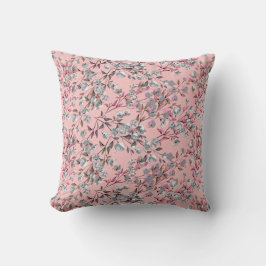 Blush Pink Elegant Dainty Floral Pattern Kussen