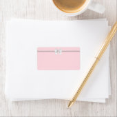 Blush Pink Elegant Fancy Tiffany Theme Etiket (Insitu)