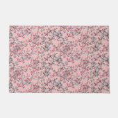 Blush Pink Elegant Floral Pattern Decorative Deurmat (Voorkant)
