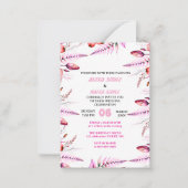 Blush Pink  Elegant Gold Wedding Invitation , Whit Notitiekaartje (Voorkant)
