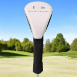 Blush Pink Elegant Minimalist Monogram Naam Golfheadcover<br><div class="desc">Verhoog uw golfspel en stijl met onze Classic Elegant Modern Minimalist Monogram Golf Club Hoesjes. Deze zorgvuldig ontworpen clubcovers combineren naadloos tijdloze verfijning met hedendaags minimalisme, waardoor ze een must-have accessoire zijn voor elke golfer. Deze clubhoezen zijn vervaardigd met precisie en aandacht voor detail en zijn meer dan alleen praktische...</div>